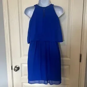Dresses | Royal Blue Dress Size 16 Tiered Church Eventparty | Poshmark
